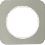 Рамка одинарна HAGER-BERKER нержавіюча стальполярна білизна R.1