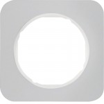 Рамка одинарная HAGER-BERKER алюминийполярная белизна R.1