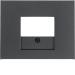 Накладка для розеток гучномовців USB-розеток HAGER-BERKER антрацит К.1
