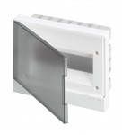 Щит пластиковий АВВ BASIC E вбудований з клемами 12мод. прозорі двері BEF402212