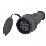 Штепсельний роз'єм LEZARD  332-0100-0203/203  трифазний 3Р+Е 3х32А 380V(каучук)