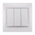 Вимикач LEZARD Mira 701-0202-109 3кл. білий