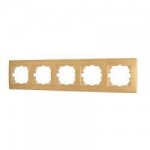 Рамка LEZARD Mira 701-5200-149 горизонтальна без вставки 4 місця дуб вибілений матовий