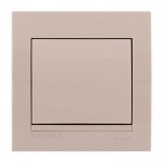 Вимикач LEZARD Deriy 702-0303-105 1кл. прохідний крем