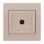 Розетка ТВ LEZARD Deriy 702-0303-130 крайова крем