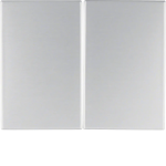 Клавиша двойная HAGER-BERKER алюминий К.5