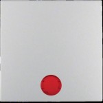 Клавіша одинарна з лінзами HAGER-BERKER алюміній S.1