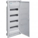 Щит вбудовуваний HAGER VU48UA VOLTA 48+8 мод. 4ряда без клем IP30 металеві двері