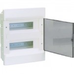 Щит вбудовуваний HAGER COSMOS VR212TD 2 ряди 24 мод. прозорі двері