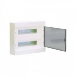 Щит накладний HAGER COSMOS VD212TD 2 ряди 24мод. прозорі двері