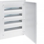 Щит вбудовуваний HAGER GOLF VF418PD 4 ряди 72 мод. білі двері