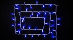Гирлянда внешняя DELUX STRING 100LED 10m (2*5m) 20 flash синий/белый IP44 EN