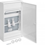 Щит накладний HAGER VOLTA 3-рядний для мультимедіа 36 мод. VA36NW IP30 з металевими дверима