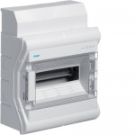 Щит накладний HAGER VECTOR 1 ряд 12 (14) мод. VE112DN прозорі двері