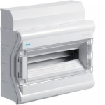 Щит накладний HAGER VECTOR 1 ряд 18 (20) мод. VE118DN прозорі двері