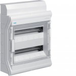 Щит накладний HAGER VECTOR 2 ряди 36 (40) мод. VE218DN прозорі двері