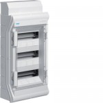 Щит накладний HAGER VECTOR 3 ряди 36 (42) мод. VE312DN прозорі двері