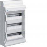 Щит накладний HAGER VECTOR 3 ряди 54 (60) мод. VE318DN прозорі двері