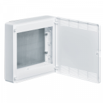 Щит накладний HAGER GOLF мультимедійний VS218PZF 2 ряди біла перфорована двері