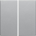 Клавиша двойная HAGER-BERKER алюминий Q.x