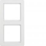 Рамка подвійна HAGER-BERKER біла Q.1
