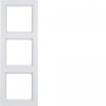 Рамка потрійна HAGER-BERKER біла Q.3