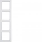 Рамка чотиримісна HAGER-BERKER біла Q.3