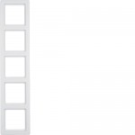 Рамка п'ятимісна HAGER-BERKER біла Q. 1