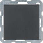 Розетка з заземлюючим контактом HAGER-BERKER з кришкою 16А/250В антрацит Q.х