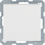 Розетка з заземлюючим контактом HAGER-BERKER з кришкою 16А/250В біла Q.х