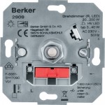 Димер HAGER-BERKER поворотний ЛН/ВВГЛ 60-400Вт LED 3-40Вт