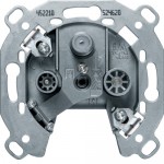 Розетка антенна HAGER-BERKER 3 отвори окрема