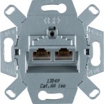 Механізм розетки інформаційної HAGER-BERKER UAE 8/8-полюсн. екранована Кат.6 клас А