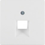 Накладка для 1-місцевої розетки UAE HAGER-BERKER біла Q.х
