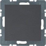 Заглушка HAGER-BERKER без цоколя з центральною панеллю антрацит S.1