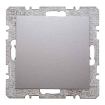 Заглушка HAGER-BERKER без цоколя з центральною панеллю алюміній S.1