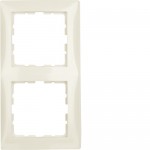 Рамка подвійна HAGER-BERKER біла S.1