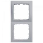 Рамка подвійна HAGER-BERKER алюміній S.1