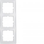 Рамка тройная HAGER-BERKER полярная белизна матовая S.1