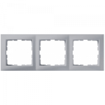 Рамка тройная HAGER-BERKER алюминий S.1