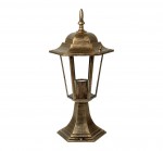 Світильник DELUX PALACE A004 E27 чорний-золото садово-парковий