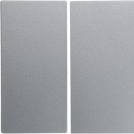 Кнопка подвійна HAGER-BERKER алюміній S.1