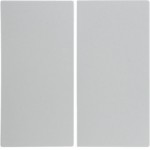 Кнопка подвійна HAGER-BERKER полярна білизна S.1