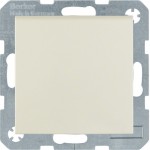 Розетка с заземляющим контактом HAGER-BERKER с крышкой 16А/250В белая S.1