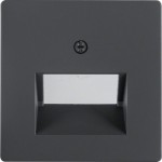 Накладка для 2-місцевої розетки UAE HAGER-BERKER антрацит Q.х