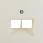 Накладка для розетки UAE/E-DAT HAGER-BERKER белая S.1