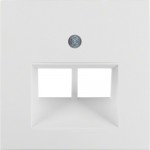 Накладка для розетки UAE/E-DAT HAGER-BERKER полярная белизна матовая S.1