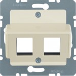 Накладка для двойного модуля AMP HAGER-BERKER белая S.1