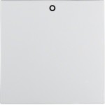 Клавіша одинарна з відбитком «0» HAGER-BERKER полярна білизна матова S.1