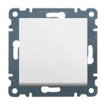 Вимикач HAGER LUMINA одноклавішний 2-полюсний 10А/250В білий